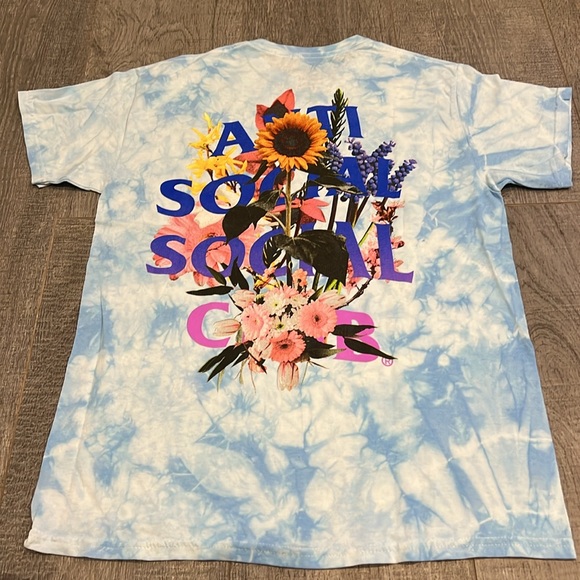Anti Social Social Club tie dye tshirt - Picture 3 of 3